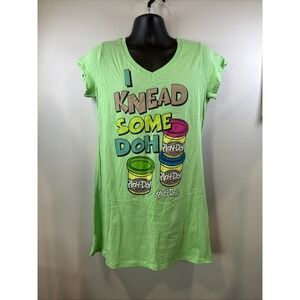 Set Of 4 Night Shirts - Misc Characters - Mickey, Snuffleupagus, Icee, Play‎ doh